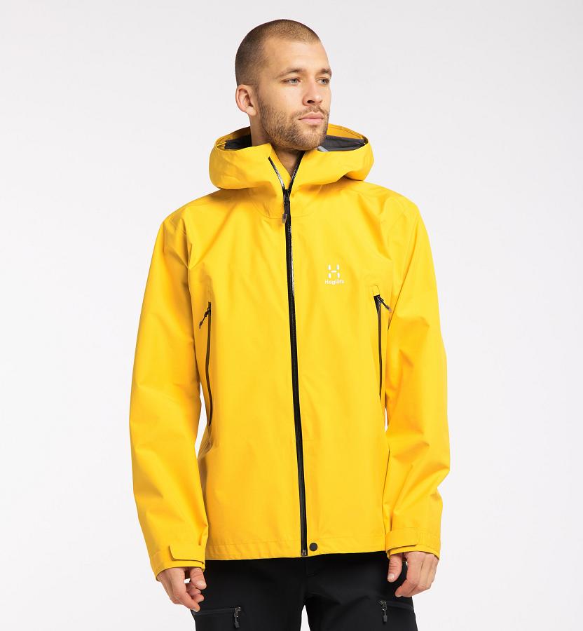 Haglöfs Mens Roc GTX Ski Jacket Yellow New Zealand 05426YSMN